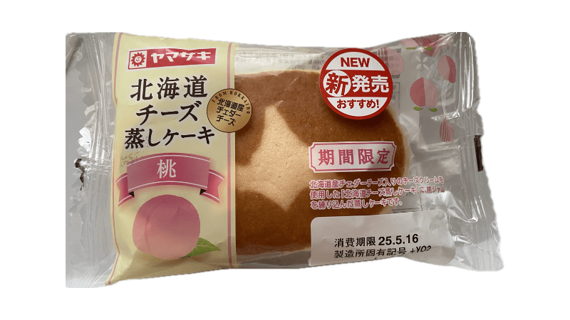 ヤマザキ 北海道チーズ蒸しケーキ桃 表