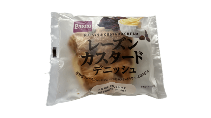 パスコ レーズンカスタードデニッシュ 表