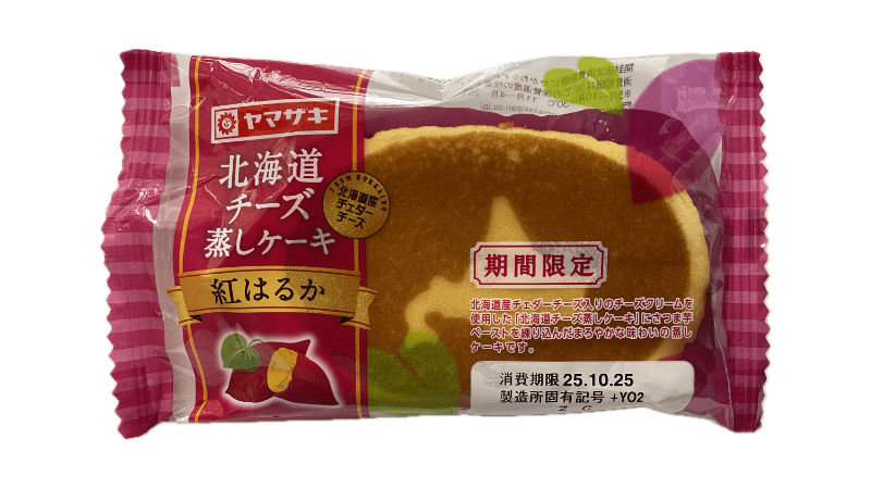 ヤマザキ チーズ蒸しケーキ 紅はるか 表