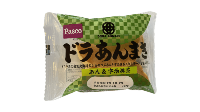 パスコ ドラあんまき あん&宇治抹茶 表