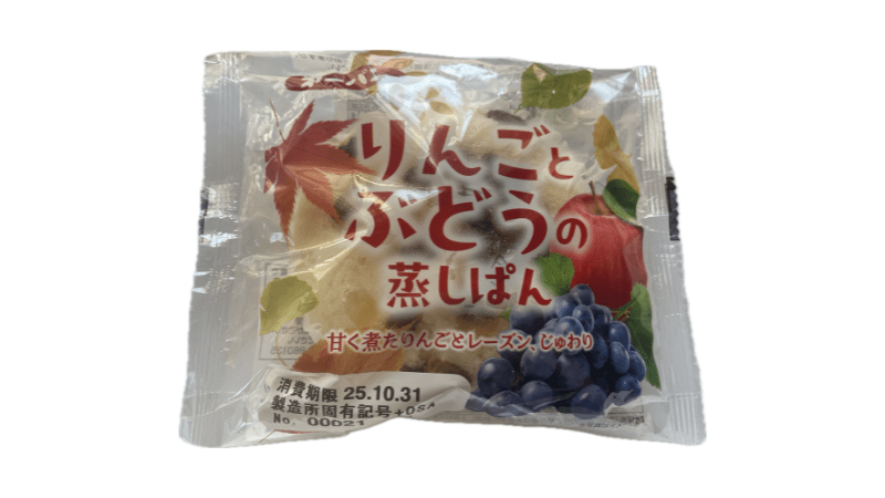 第一パン りんごとぶどうの蒸しぱん 表