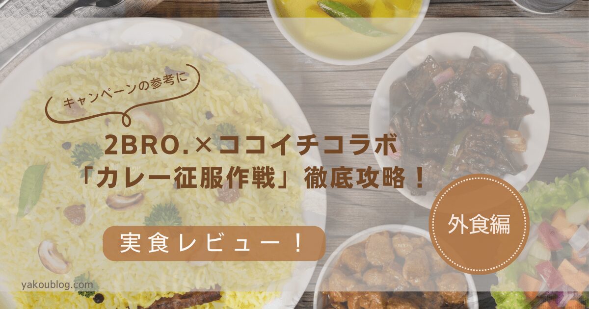 【実食レビュー】2BRO.×ココイチのコラボキャンペーン「カレー征服作戦」徹底攻略！おすすめカレー・ステッカー・壁紙情報総まとめ