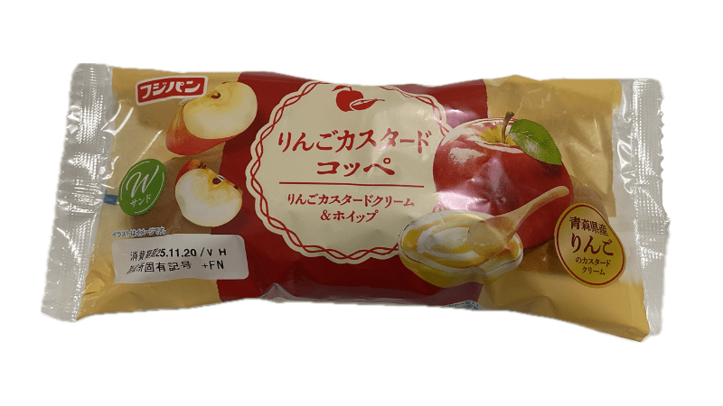フジパン りんごカスタード コッペ 表